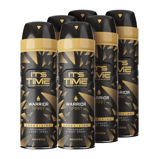 IT'S TIME Warrior Spirit Deodorant & Body Spray (6-Pack)