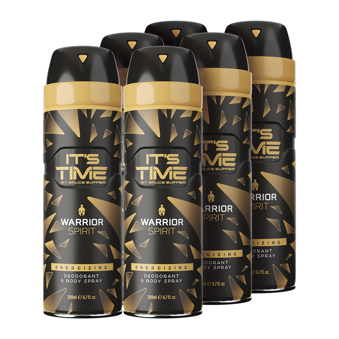 IT'S TIME Warrior Spirit Deodorant & Body Spray (6-Pack)