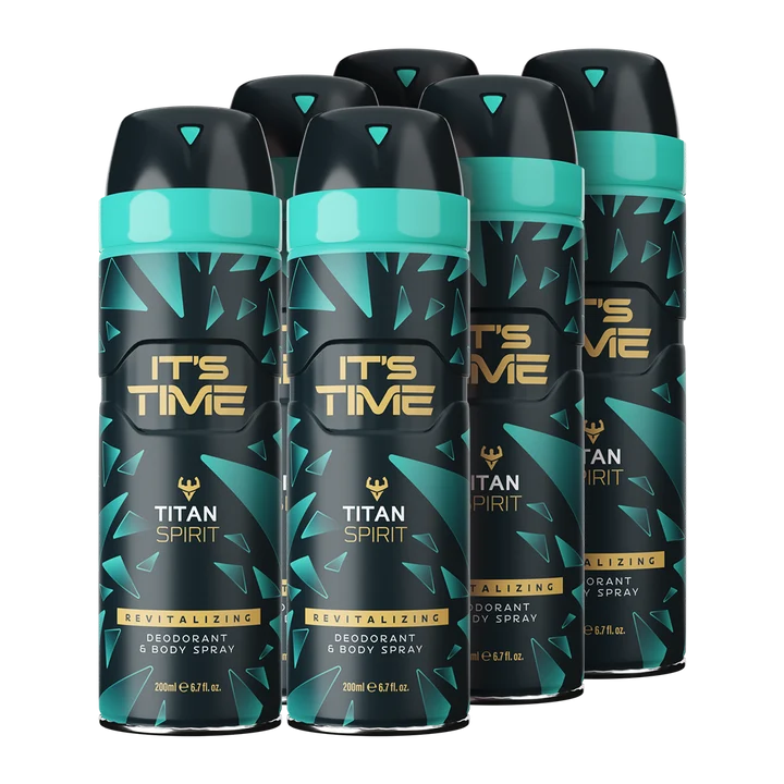 IT'S TIME Titan Spirit Revitalizing Deodorant & Body Spray (6-Pack)