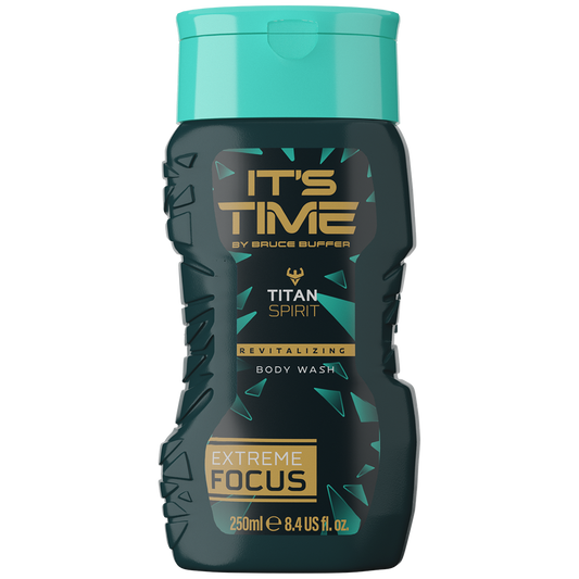 A single bottle of IT'S TIME Titan Spirit Body Wash.