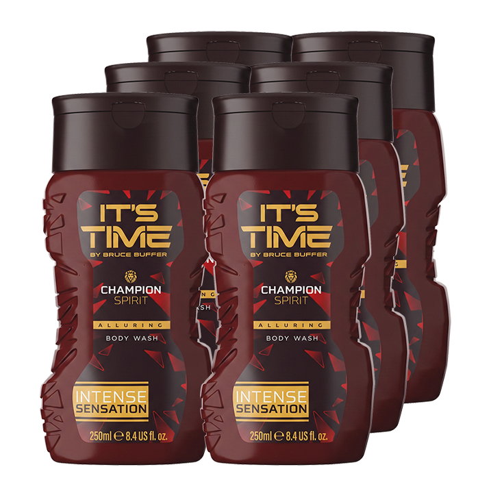 IT'S TIME Champion Spirit Body Wash (6-Pack, 250ml)
